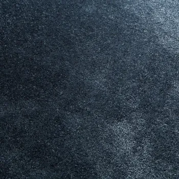 Preview: JAB Amaze 553 blau – quadratische Draufsicht Velours-Teppichboden in blau